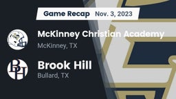 Recap: McKinney Christian Academy vs. Brook Hill   2023