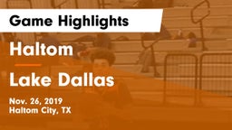 Haltom  vs Lake Dallas  Game Highlights - Nov. 26, 2019