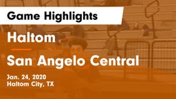 Haltom  vs San Angelo Central  Game Highlights - Jan. 24, 2020