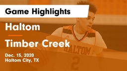 Haltom  vs Timber Creek  Game Highlights - Dec. 15, 2020