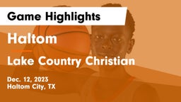 Haltom  vs Lake Country Christian  Game Highlights - Dec. 12, 2023