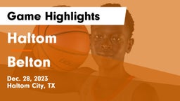 Haltom  vs Belton  Game Highlights - Dec. 28, 2023