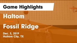 Haltom  vs Fossil Ridge Game Highlights - Dec. 3, 2019