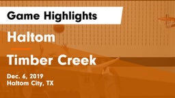 Haltom  vs Timber Creek  Game Highlights - Dec. 6, 2019