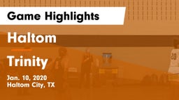 Haltom  vs Trinity  Game Highlights - Jan. 10, 2020