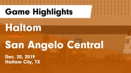 Haltom  vs San Angelo Central  Game Highlights - Dec. 20, 2019