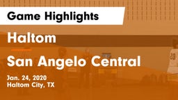 Haltom  vs San Angelo Central  Game Highlights - Jan. 24, 2020