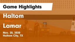 Haltom  vs Lamar  Game Highlights - Nov. 20, 2020