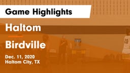 Haltom  vs Birdville  Game Highlights - Dec. 11, 2020