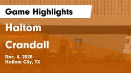 Haltom  vs Crandall Game Highlights - Dec. 4, 2020