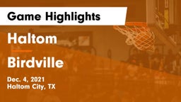 Haltom  vs Birdville  Game Highlights - Dec. 4, 2021