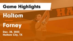 Haltom  vs Forney Game Highlights - Dec. 28, 2023