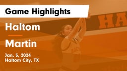 Haltom  vs Martin  Game Highlights - Jan. 5, 2024