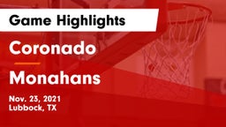Coronado  vs Monahans  Game Highlights - Nov. 23, 2021