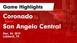 Coronado  vs San Angelo Central  Game Highlights - Dec. 26, 2019