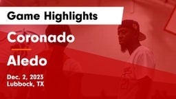 Coronado  vs Aledo Game Highlights - Dec. 2, 2023