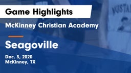 McKinney Christian Academy vs Seagoville  Game Highlights - Dec. 3, 2020