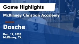 McKinney Christian Academy vs Dasche Game Highlights - Dec. 19, 2020