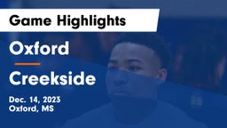 Oxford  vs Creekside  Game Highlights - Dec. 14, 2023