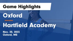 Oxford  vs Hartfield Academy  Game Highlights - Nov. 20, 2023