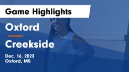 Oxford  vs Creekside  Game Highlights - Dec. 16, 2023