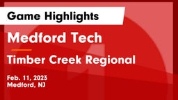Medford Tech  vs Timber Creek Regional  Game Highlights - Feb. 11, 2023