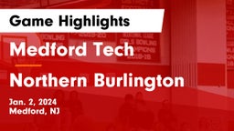 Medford Tech  vs Northern Burlington  Game Highlights - Jan. 2, 2024