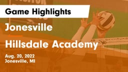Jonesville  vs Hillsdale Academy Game Highlights - Aug. 20, 2022