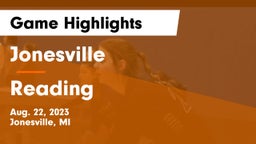 Jonesville  vs Reading  Game Highlights - Aug. 22, 2023