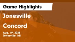 Jonesville  vs Concord  Game Highlights - Aug. 19, 2023
