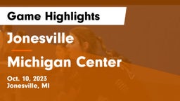 Jonesville  vs Michigan Center Game Highlights - Oct. 10, 2023
