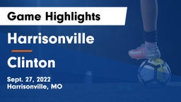 Harrisonville  vs Clinton  Game Highlights - Sept. 27, 2022