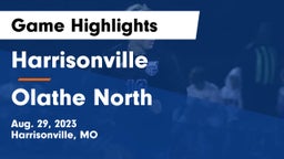 Harrisonville  vs Olathe North  Game Highlights - Aug. 29, 2023