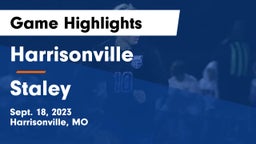 Harrisonville  vs Staley  Game Highlights - Sept. 18, 2023