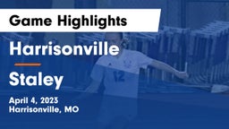 Harrisonville  vs Staley  Game Highlights - April 4, 2023