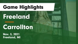 Freeland  vs Carrollton  Game Highlights - Nov. 3, 2021