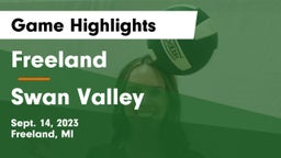 Freeland  vs Swan Valley  Game Highlights - Sept. 14, 2023