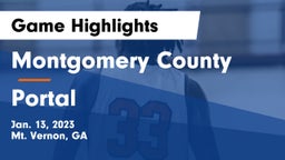 Montgomery County  vs Portal  Game Highlights - Jan. 13, 2023