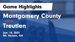 Montgomery County  vs Treutlen Game Highlights - Jan. 14, 2023