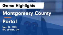 Montgomery County  vs Portal Game Highlights - Jan. 24, 2023