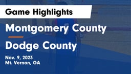 Montgomery County  vs Dodge County  Game Highlights - Nov. 9, 2023