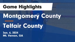 Montgomery County  vs Telfair County  Game Highlights - Jan. 6, 2024