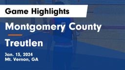 Montgomery County  vs Treutlen Game Highlights - Jan. 13, 2024