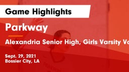 Parkway  vs Alexandria Senior High, Girls Varsity Volleyball, Alexandria LA Game Highlights - Sept. 29, 2021