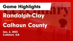 Randolph-Clay  vs Calhoun County Game Highlights - Jan. 6, 2023