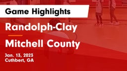 Randolph-Clay  vs Mitchell County Game Highlights - Jan. 13, 2023