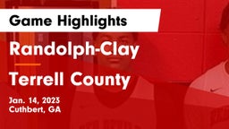 Randolph-Clay  vs Terrell County Game Highlights - Jan. 14, 2023