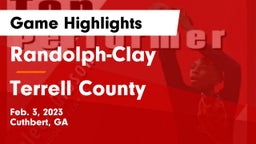Randolph-Clay  vs Terrell County  Game Highlights - Feb. 3, 2023