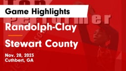 Randolph-Clay  vs Stewart County  Game Highlights - Nov. 28, 2023