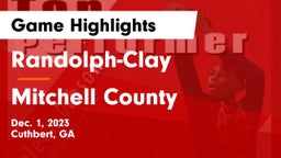 Randolph-Clay  vs Mitchell County  Game Highlights - Dec. 1, 2023